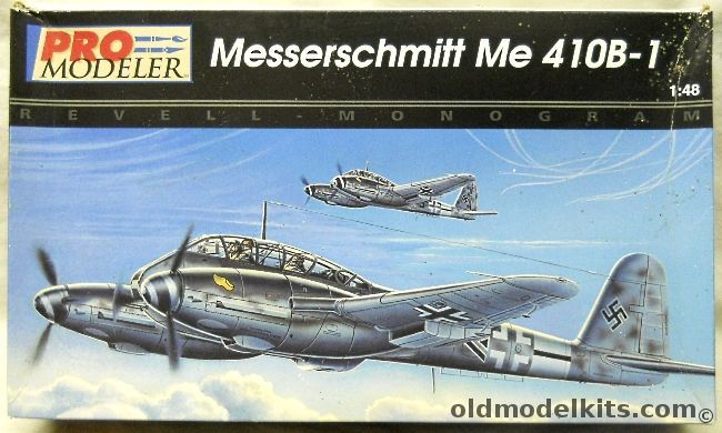 Monogram 1/48 Pro Modeler Messerschmitt Me-410B-1 - (Me410), 5936 plastic model kit